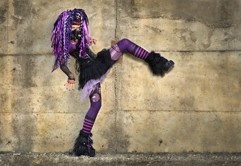cyber gothic girl