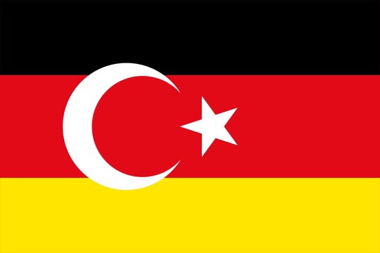Deutschland Türkei Freundschaft Flagge