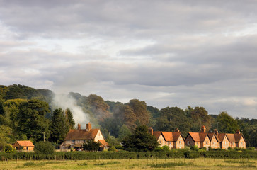 Typical countryside scene in Oxfordshire, England