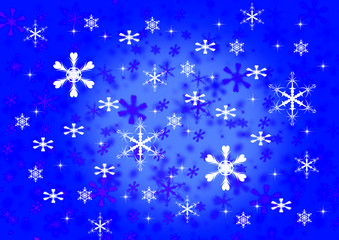 background with snowflake