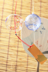 風鈴とうちわとスダレ