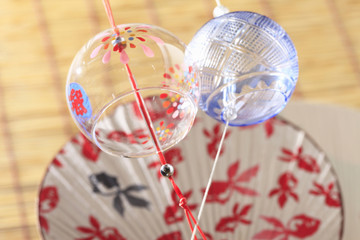 風鈴とうちわとスダレ