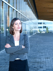 Attractive young professional businesswoman