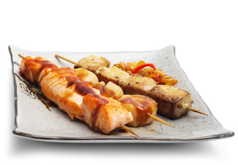 Japanese Cuisine - Skewered Seafood