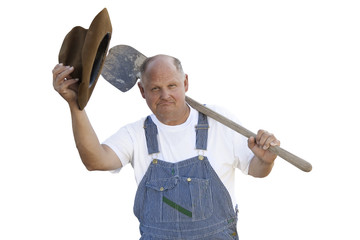 Polite Old retired man