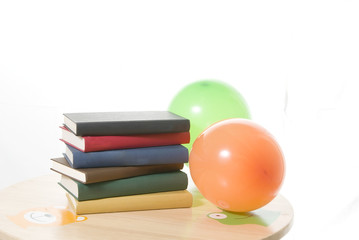 Books and baloons