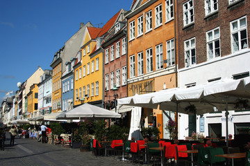 Fototapeta na wymiar Nyhavn Kopenhaga, Dania