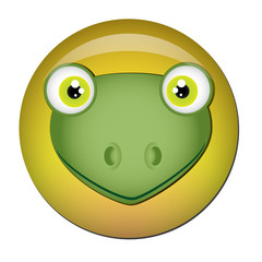 Chapa cabeza de rana