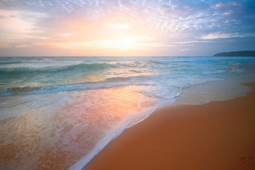 Naklejka premium Sunset on the beach