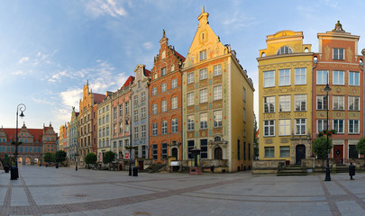 Long Market Square in Gdansk.