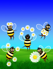 Gioco da Api-Bee Game-Jeu d'Abeilles