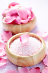 bath salt with rose