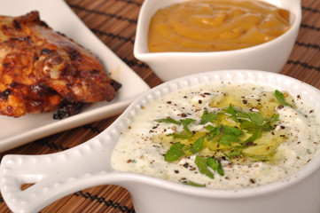 Greek tzatziki and chicken