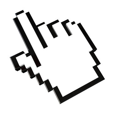 Hand icon - with clipping path