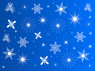 Illustration of flakes