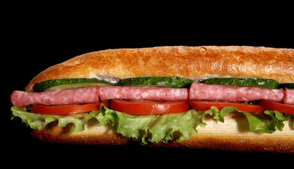 salami sub sandwich
