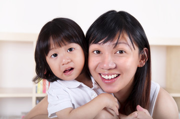 Mother and daughter.