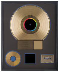Authentic Gold Record with Blank Space