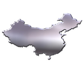 China 3D Silver Map