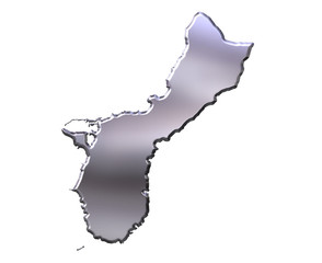 Guam 3D Silver Map