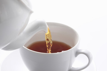 ティーポットと紅茶