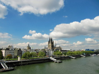 Köln am Rhein mit Altstadt