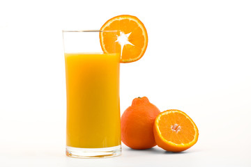 Orange juice with orange