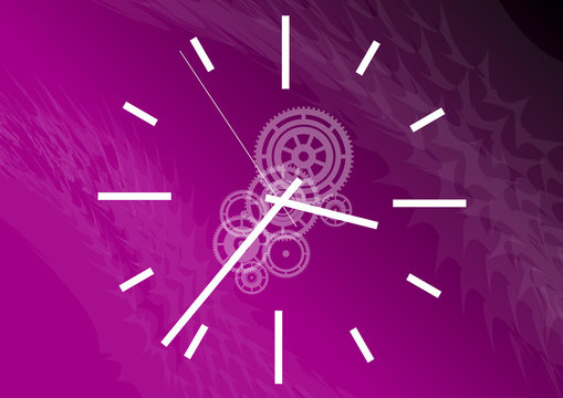 Purple Clock