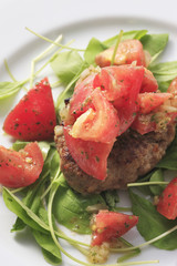 トマトとハンバーグ