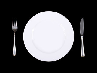 Set of kitchen tools over black.