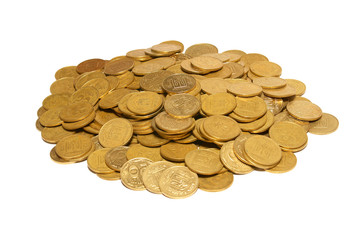 Heap of golden coins