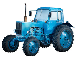 Tractor isolated