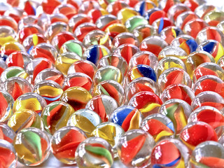 Fototapeta na wymiar Colored Marbles