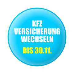 erinnerung kfz-versicherung wechseln button hellblau