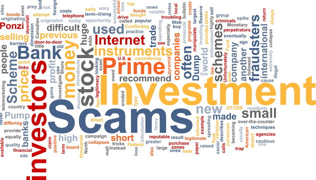 Investment Scams Word Cloud