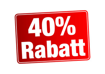 40 % Rabatt