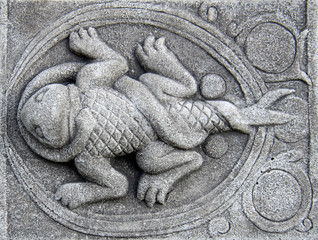 Tierkreiszeichen Skorpion - antikes Relief