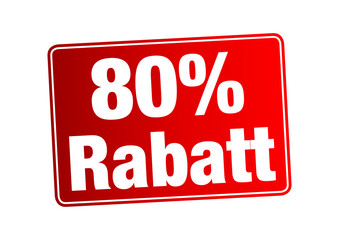 80 % Rabatt