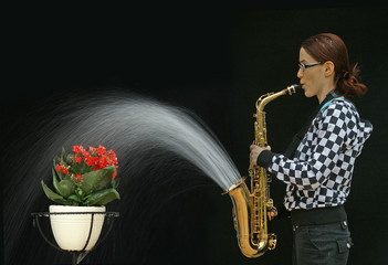 Saxofonistin