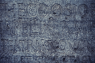 Roman letters texture ....