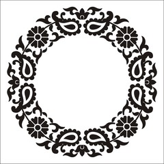 circular paisley design