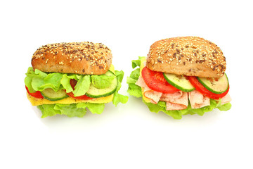 Leckere und frische Sandwichs