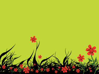 nice flowers illustration background