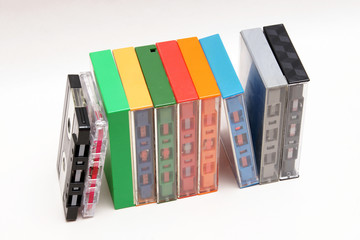 Naklejka premium audio cassetten