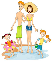 Family at the Beach