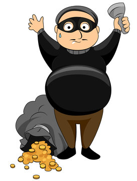 recommend clip art: Caught Thief