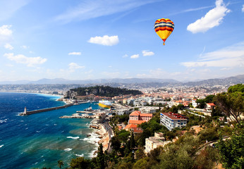 aerial view of the city of Nice France