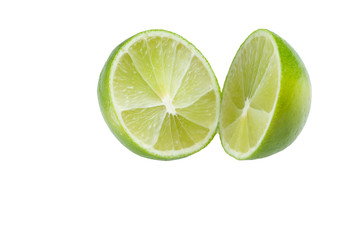 lime isolated on white background