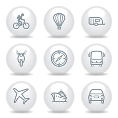 Gray icons set 20