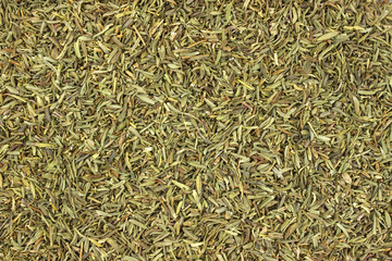 Close view of dried thyme